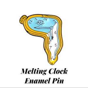 Melting Clock Enamel Pin
